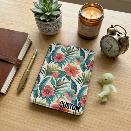 Custom Floral Tropical Design Notebook for Personal Use