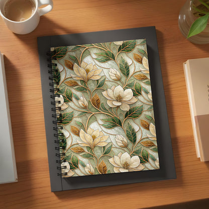 Elegant Floral Pattern Spiral Bound Notebook Product