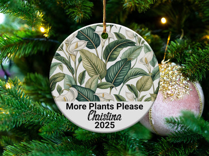More Plants Please Personalized Ornament product type