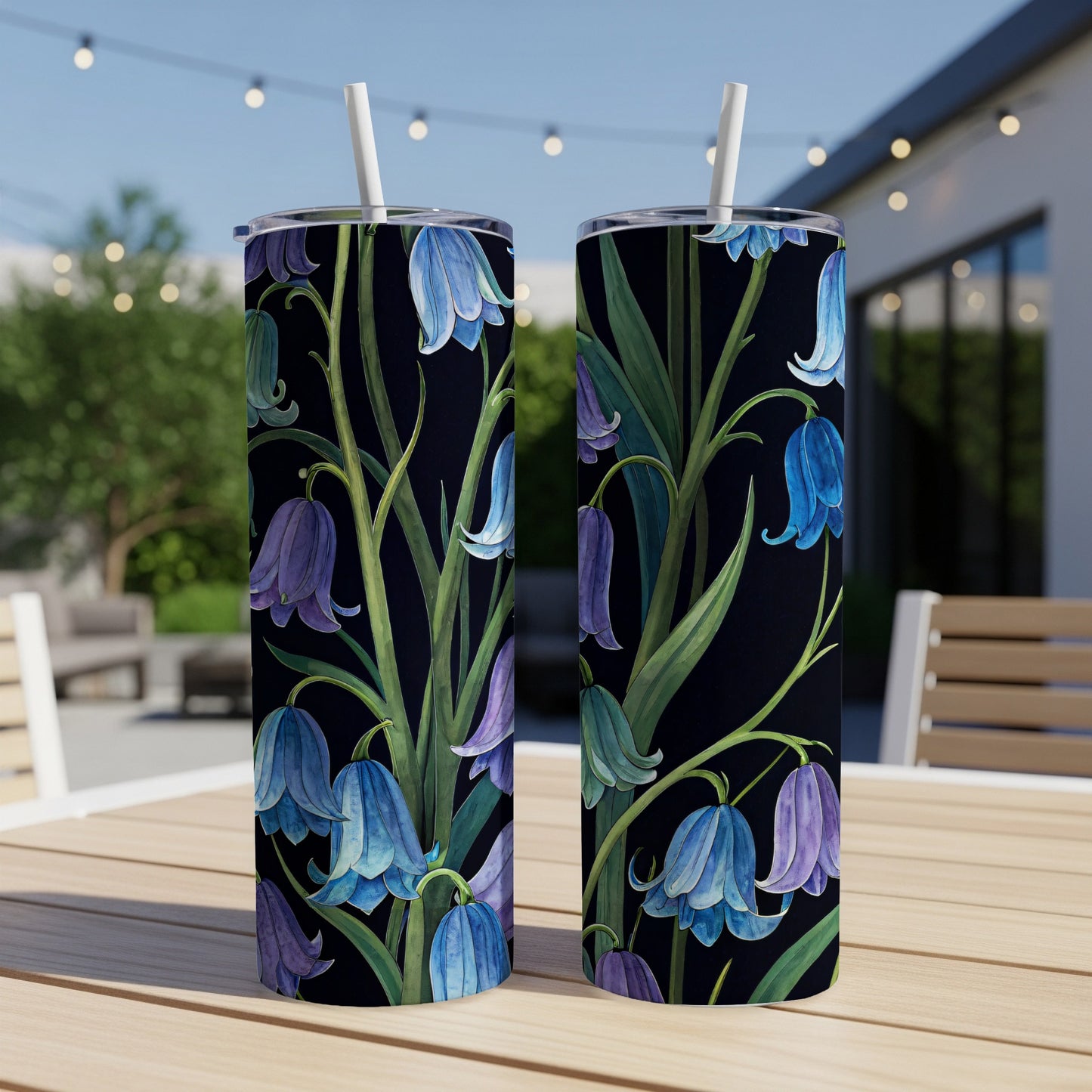 Bluebell Floral Art Insulated Tumbler for Everyday Use