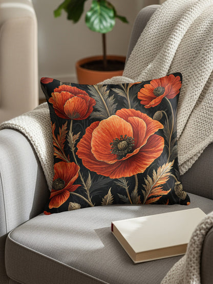 Elegant Floral Design Cushion Cover for Home Decor