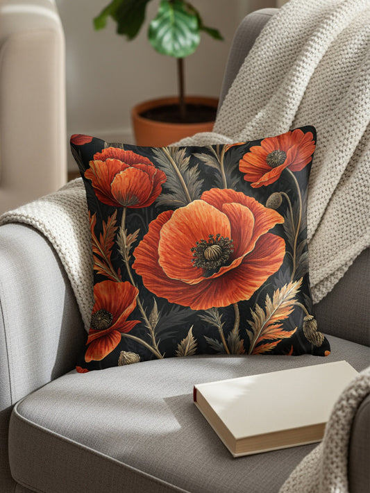 Elegant Floral Design Cushion Cover for Home Decor