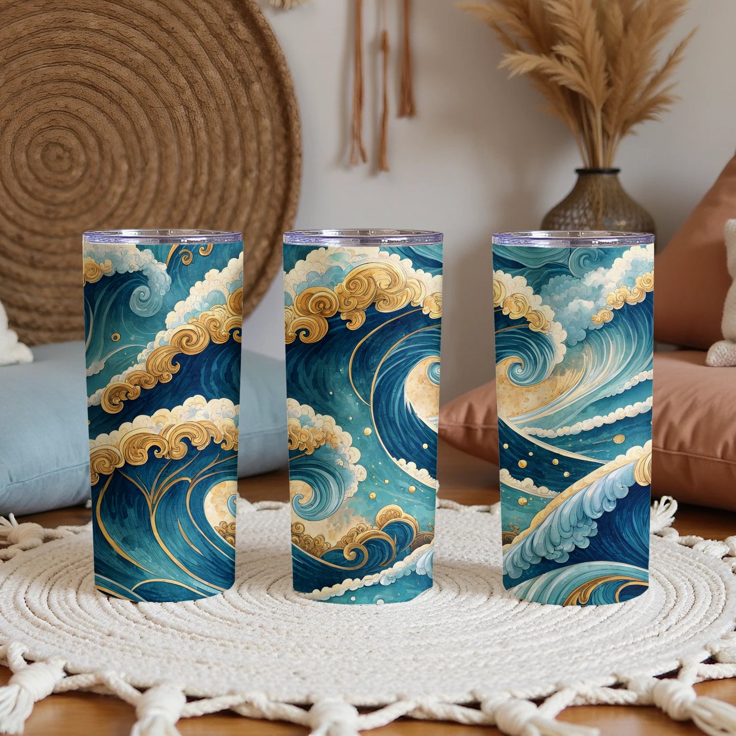 Ocean Wave Artwork Insulated Tumbler Drinkware Collection