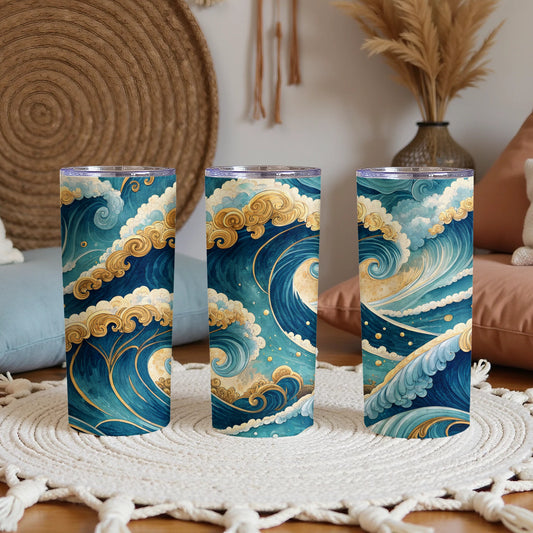 Ocean Wave Artwork Insulated Tumbler Drinkware Collection