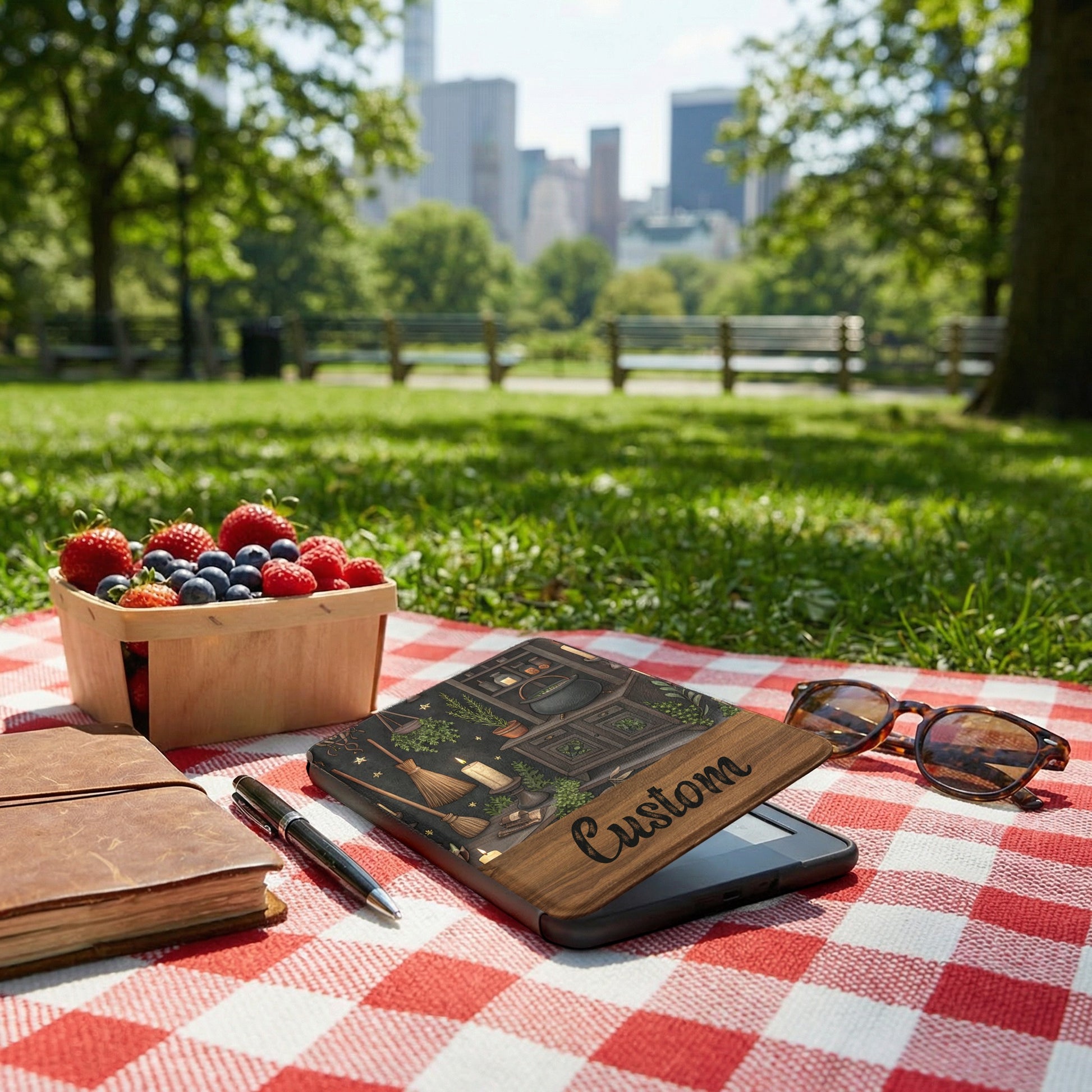 Custom Picnic Design Tablet Sleeve Cover for Outdoor Use