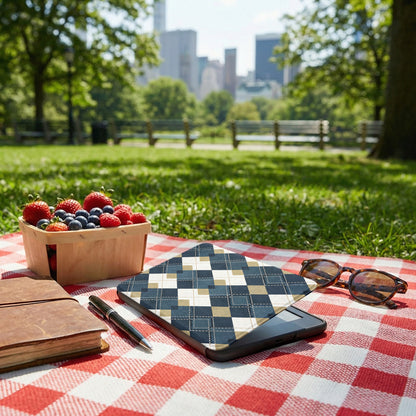Stylish City Picnic Scene with Accessories Decor