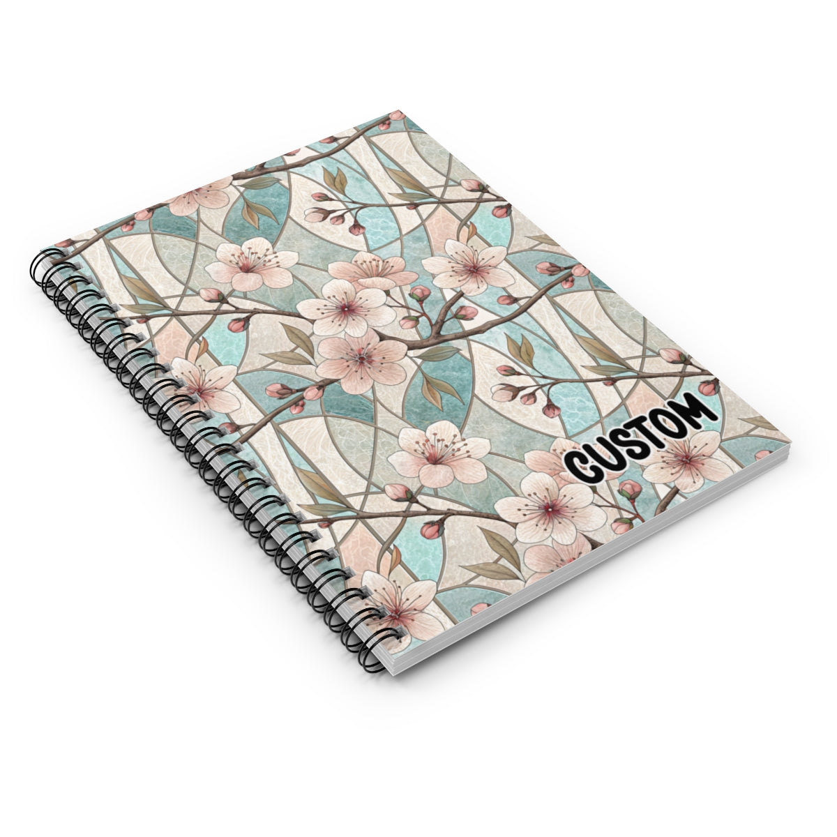 Custom Floral Notebook with Spiral Binding