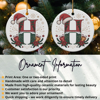 Personalized Santa Hat Ornament for Festive Product