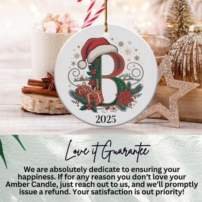 Personalized Initial Christmas Ornament 2025 product type
