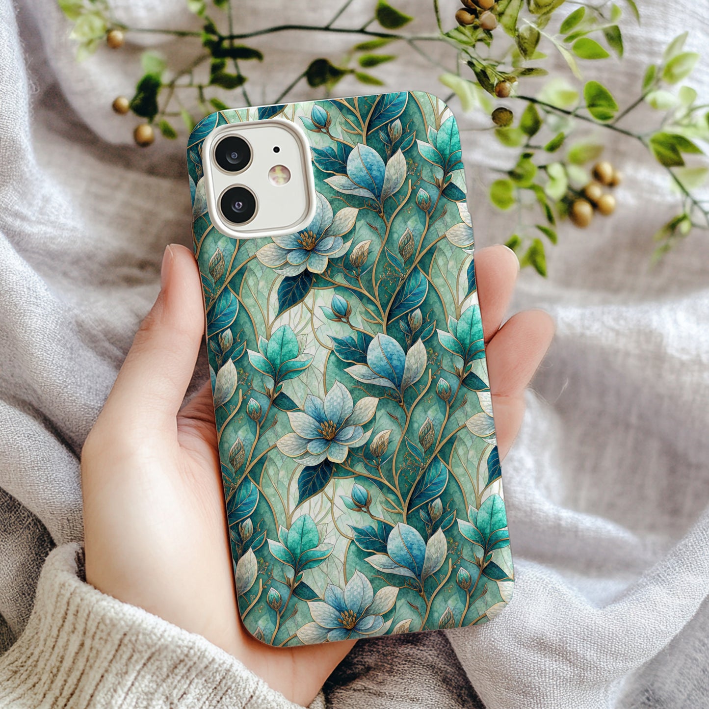 Vibrant Floral Pattern Phone Case Design Accessory