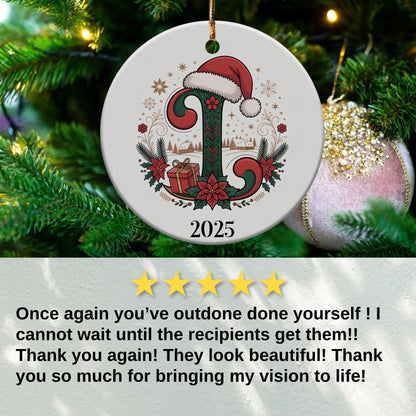 Personalized 2025 Christmas Tree Ornament product type
