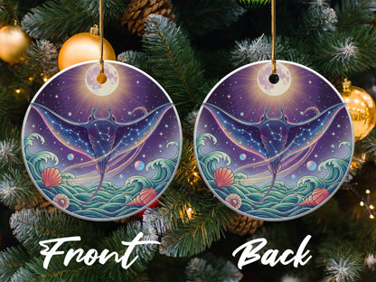 Illuminated Stingray Christmas Ornament product