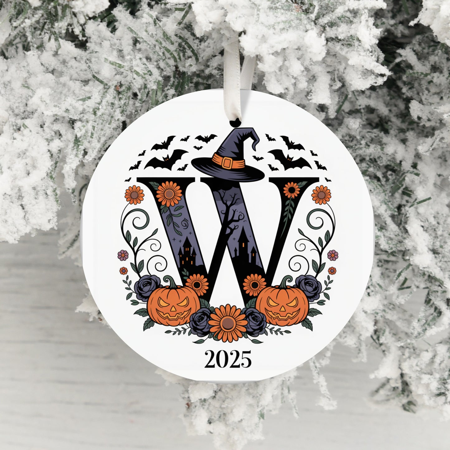 Personalized Halloween Themed 2025 Ornament Product