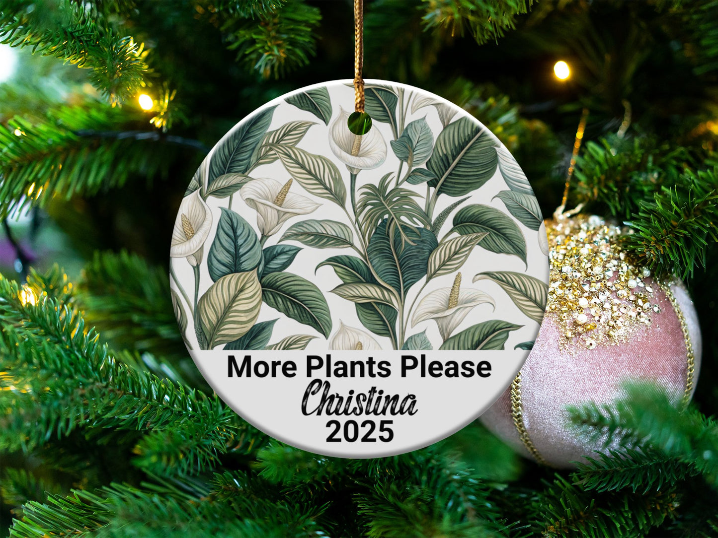 Personalized More Plants Please Ornament Christmas product
