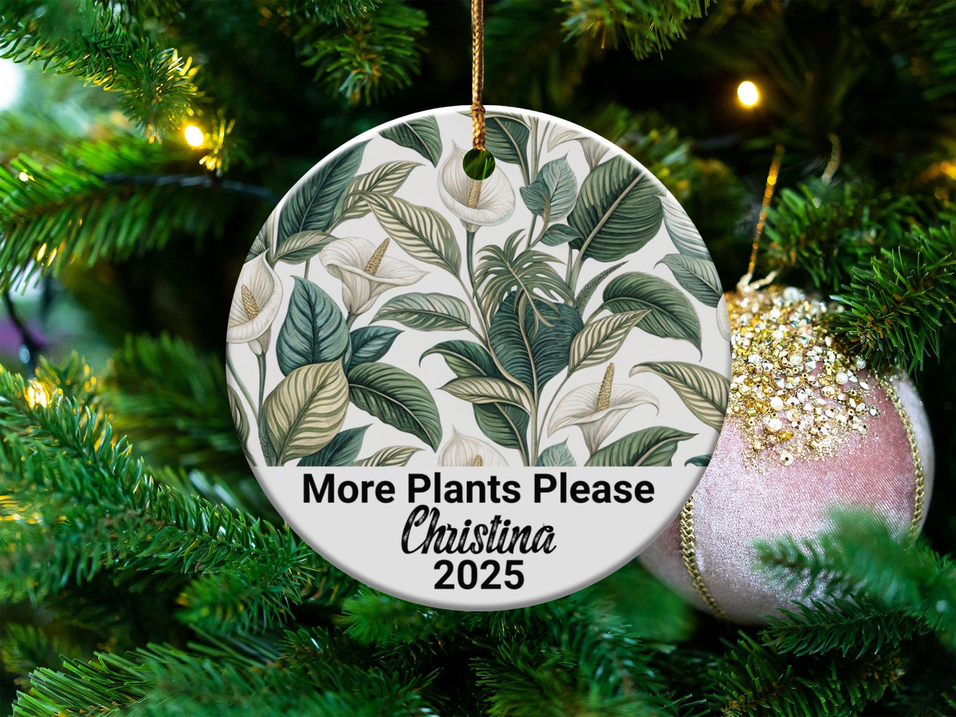 Personalized More Plants Please Ornament Christmas product
