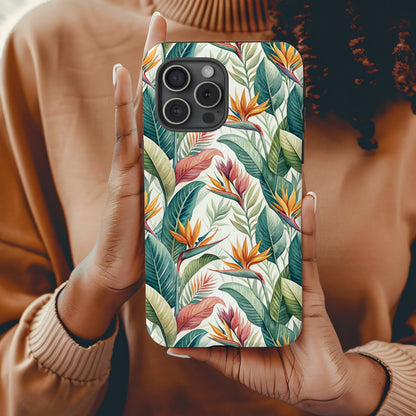 Tropical Floral Design Phone Case for Vibrant Style