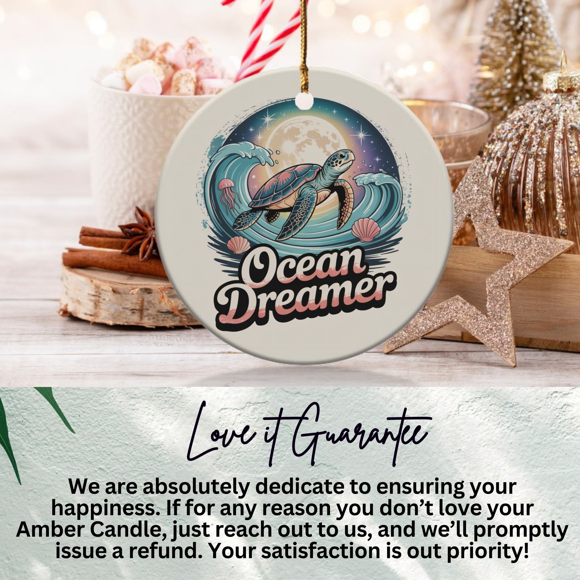 Unique Ocean Dreamer Design Ornament product type