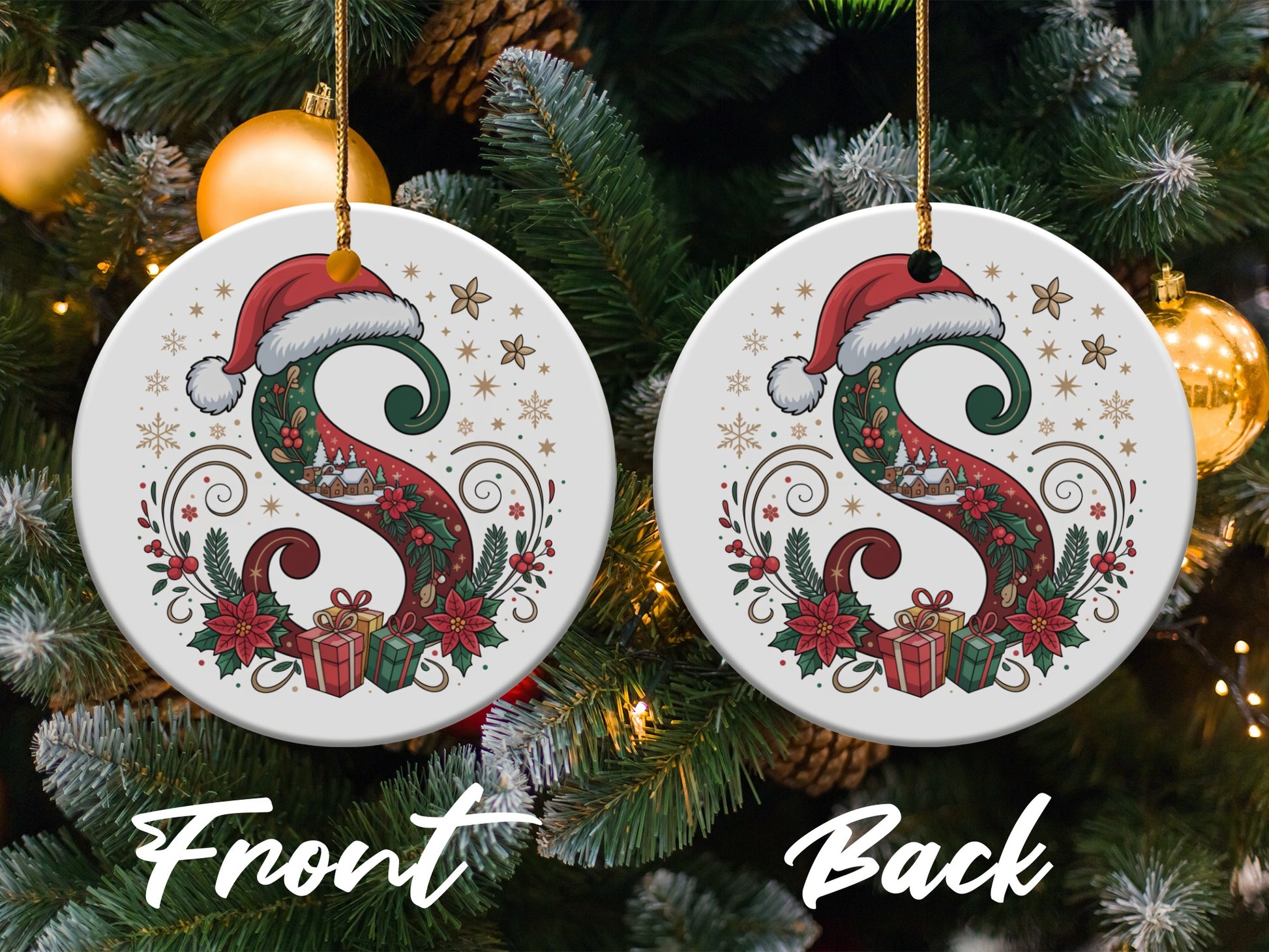 Personalized Christmas Monogram Ornament S product