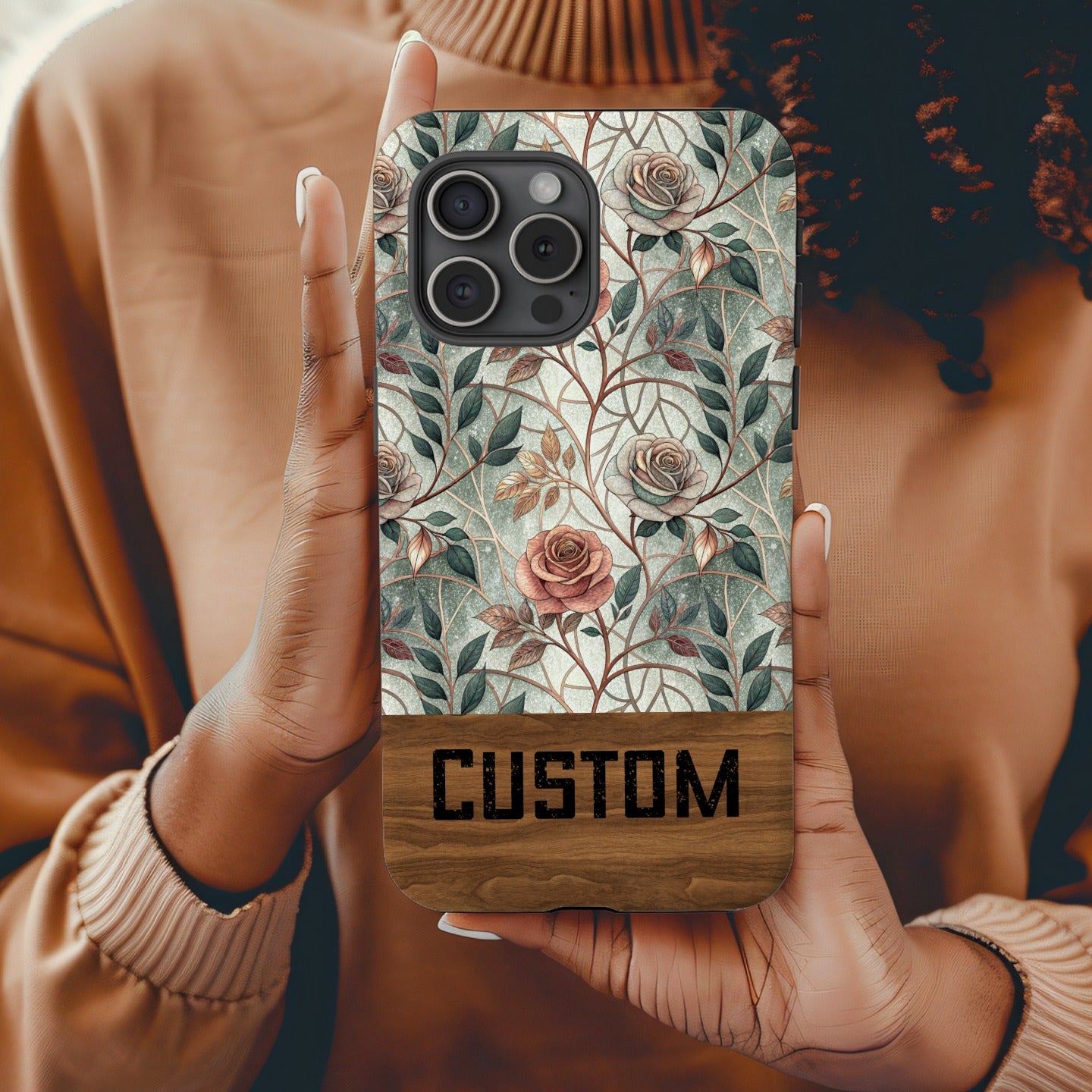 Custom Floral Design Case for Your Phone Protection