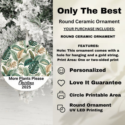 Only The Best Personalized Round Ornament product