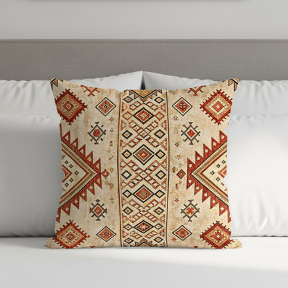 Geometric Tribal Patterned Decorative Pillow Cover