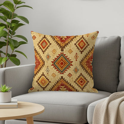 Bohemian Geometric Patterned Decorative Pillow Product