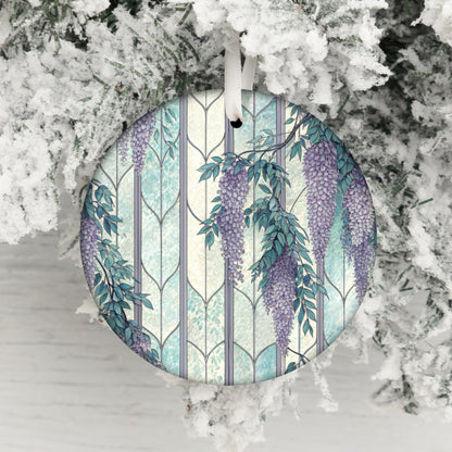 Lavender Wisteria Design Hanging Ornament Decoration