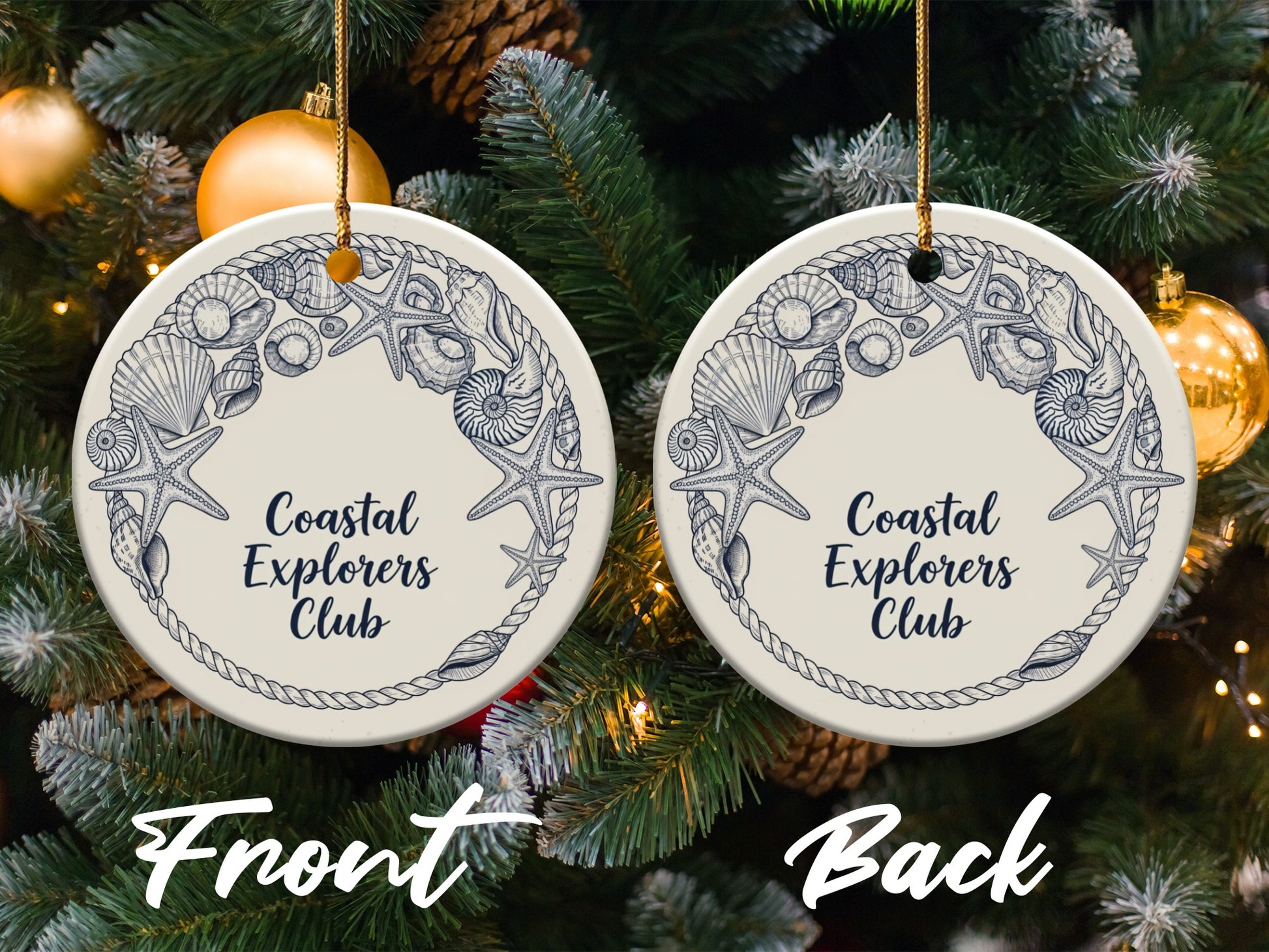 Coastal Explorers Club Holiday Ornament Product