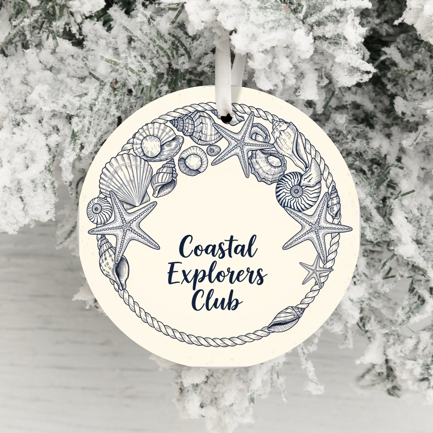 Coastal Explorers Club Holiday Ornament product type