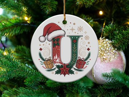 Festive U Shaped Ornament with Christmas Decorations product