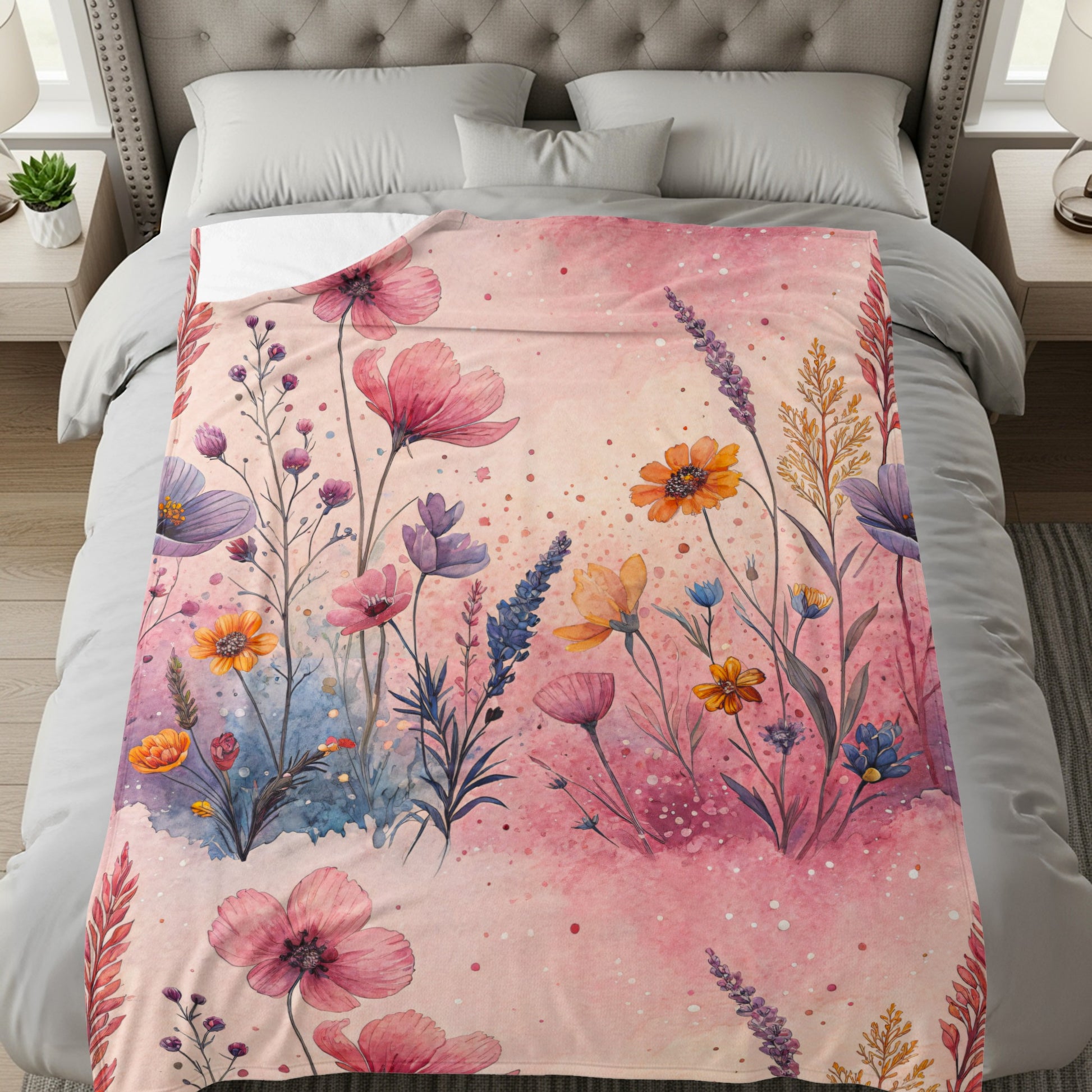 Watercolor Floral Garden Dreams Artistic Design - Walk Greener