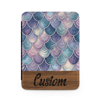 Custom Purple Blue Scales Pattern Notebook