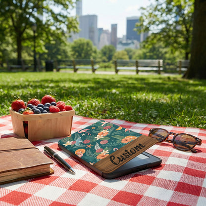 Custom Floral Design Tablet Case Perfect for Outdoors