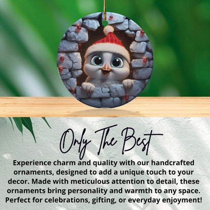 Handcrafted Christmas Owl Ornament product