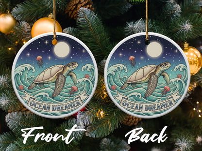 Ocean Dreamer Sea Turtle Christmas Ornament product type