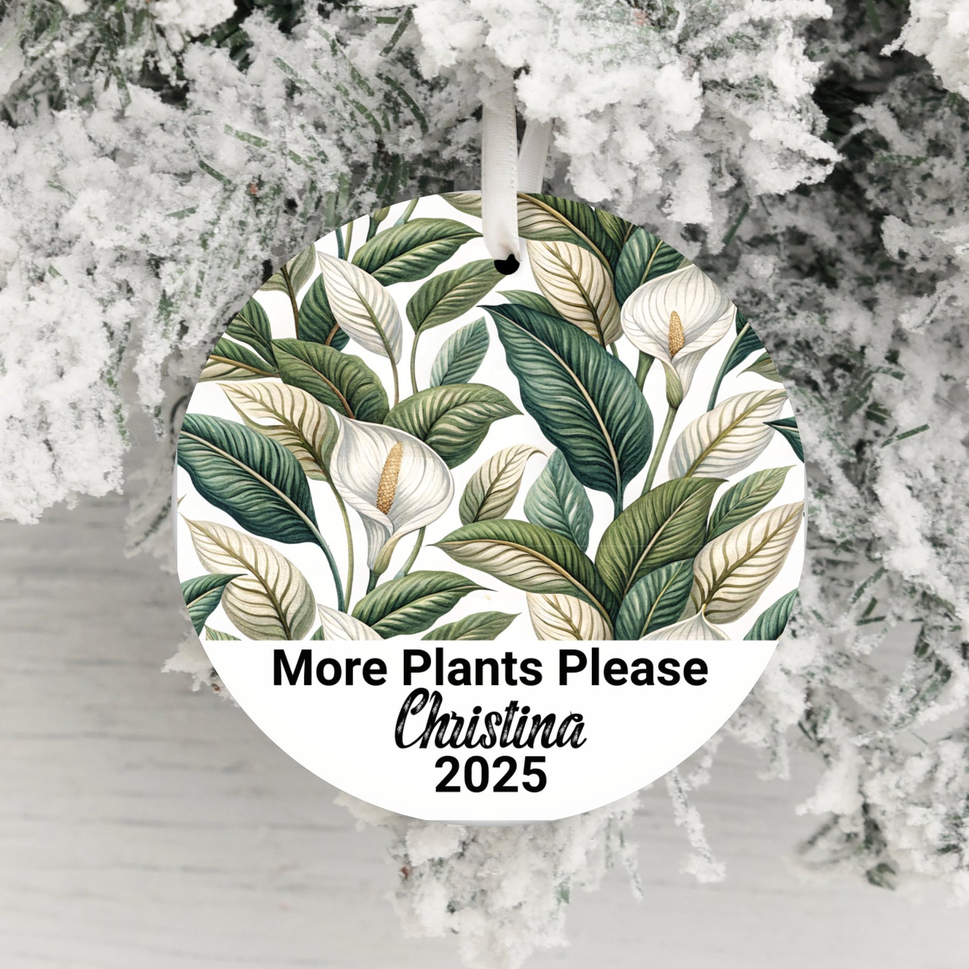 More Plants Please Customized Christmas Ornament product type