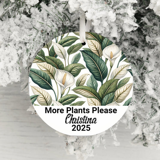 More Plants Please Customized Christmas Ornament product type