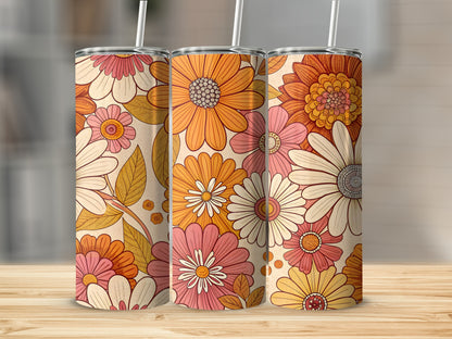 Vintage Floral Patterned Drinkware Collection