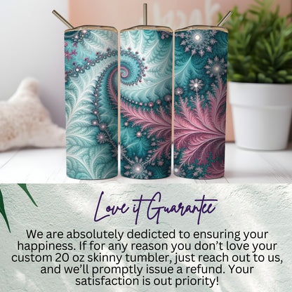 Custom 20 oz Skinny Tumbler with Unique Designs
