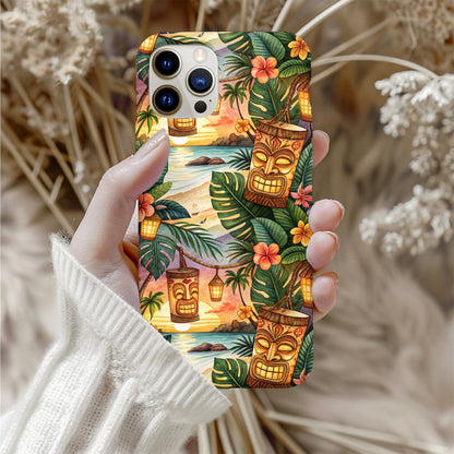 Colorful Tropical Tiki Hawaiian Beach Phone Case