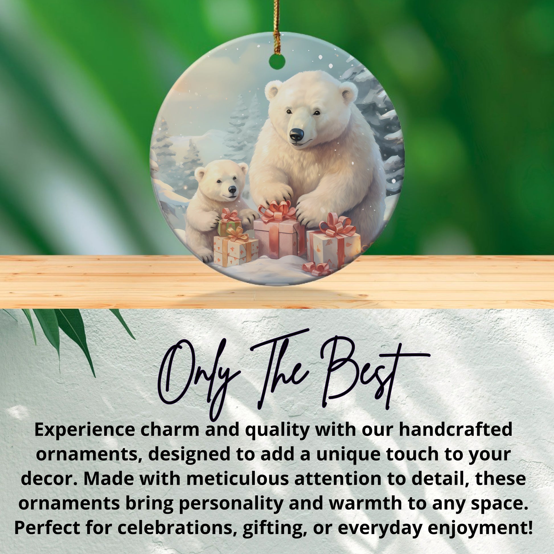Charming Handcrafted Bear-Themed Ornament product