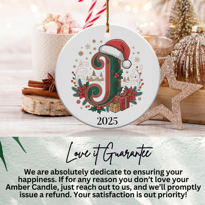 Personalized Initial Christmas Ornament 2025 product