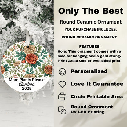 Personalized Round Ceramic Ornament product