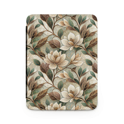 Elegant Floral Pattern with Leaves Kindle Case Cover