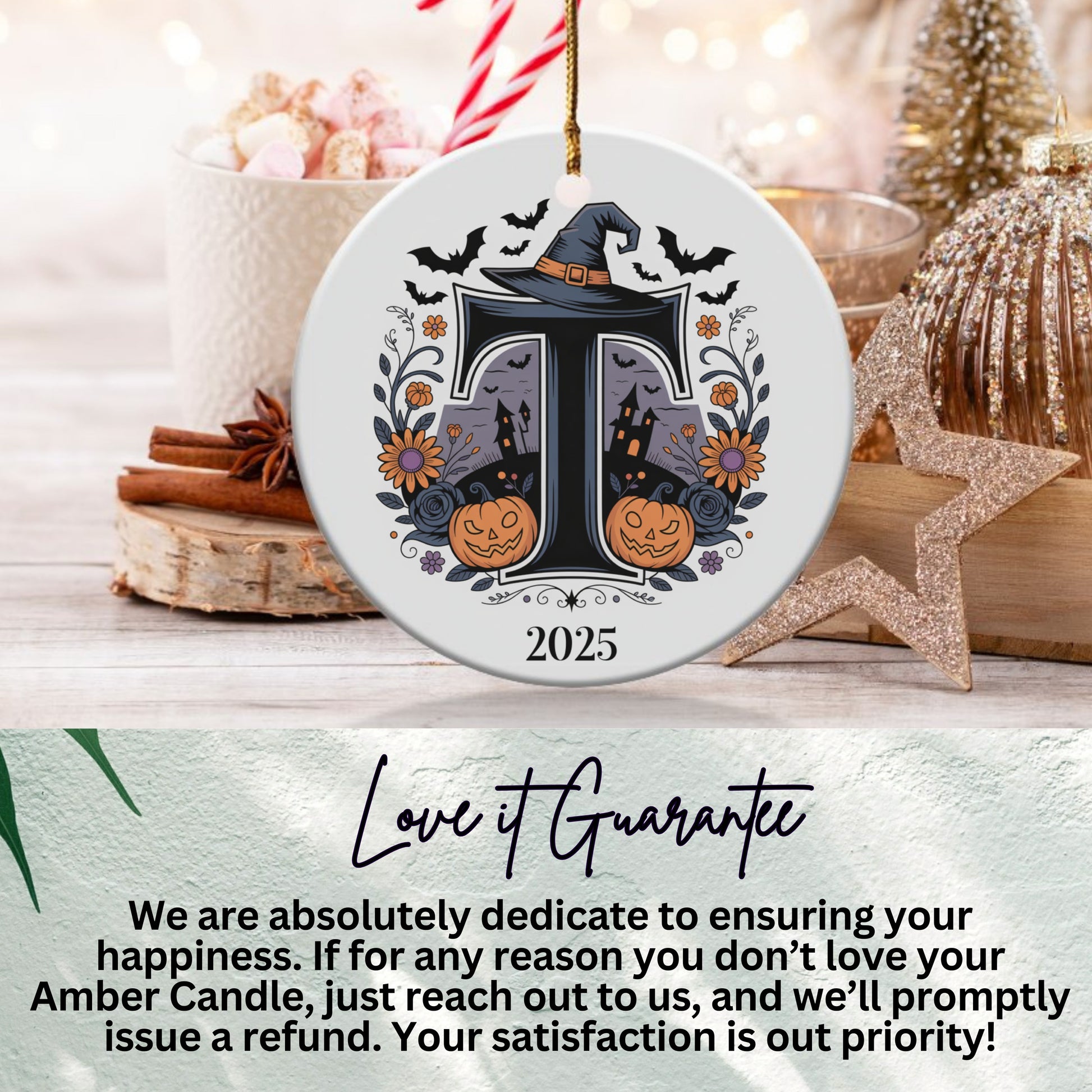 Personalized Halloween Themed 2025 Ornament product