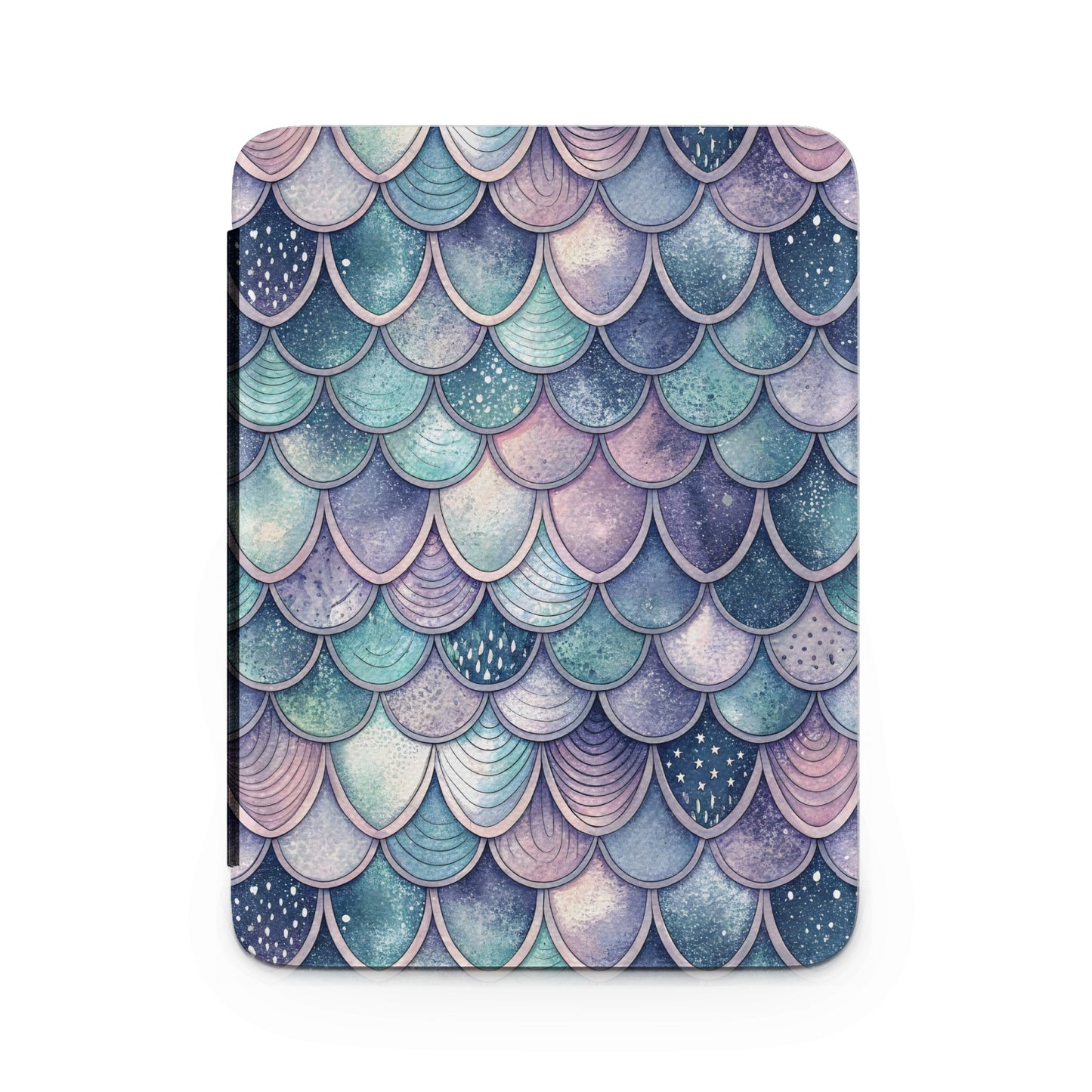 Iridescent Fish Scales Pattern Artistic Cover Design
