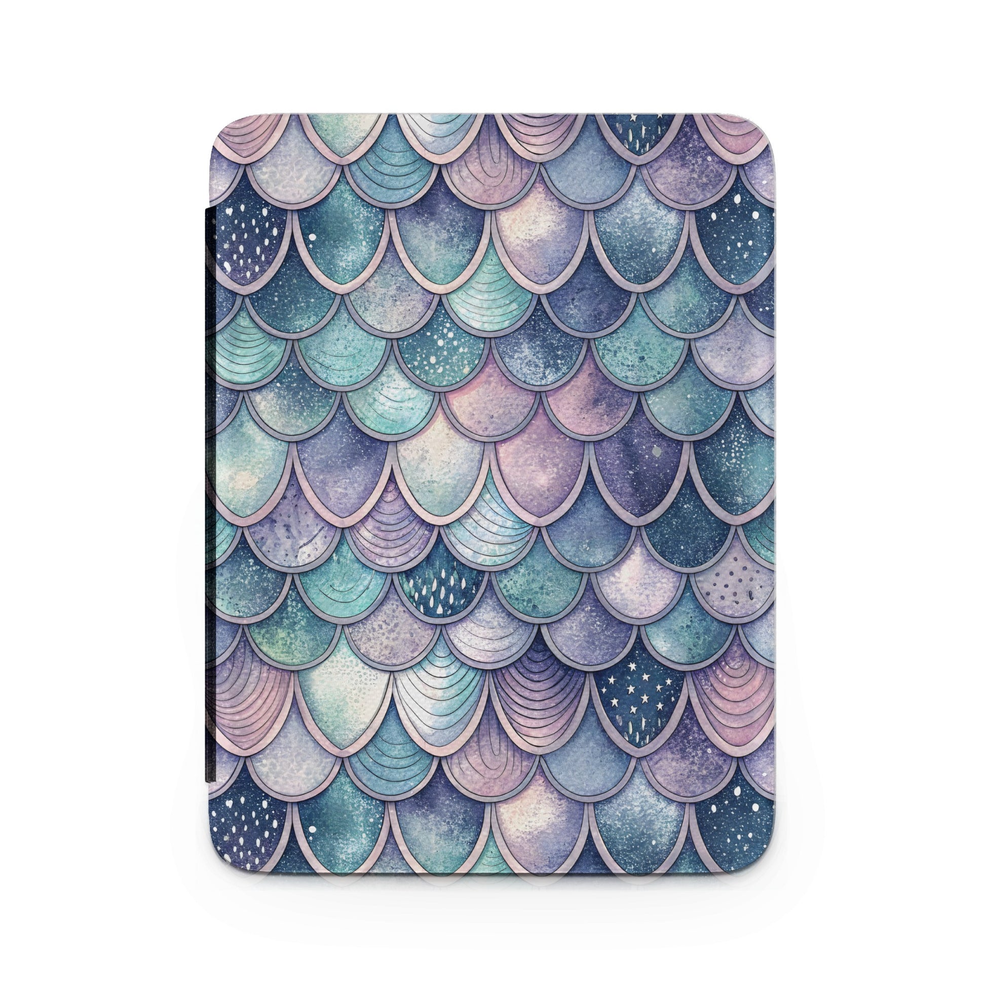 Iridescent Fish Scales Pattern Artistic Cover Design