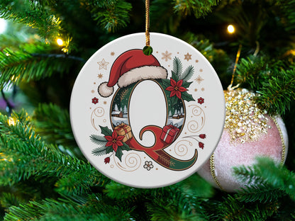 Festive Christmas Ornament with Letter Q Decoration product