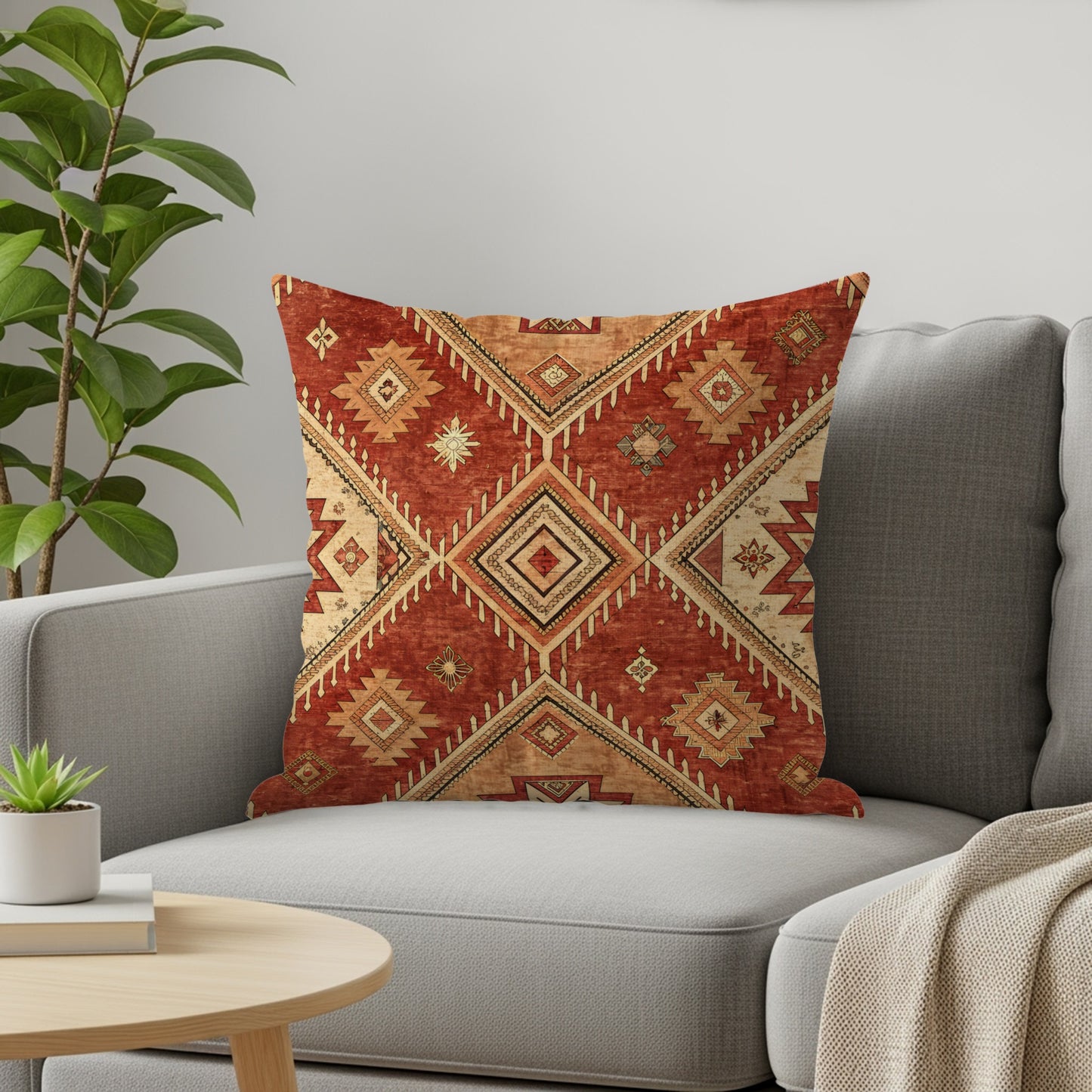Ethnic Aztec Inspired Geometric Patterns Pillows & Pillow Cases - Walk Greener