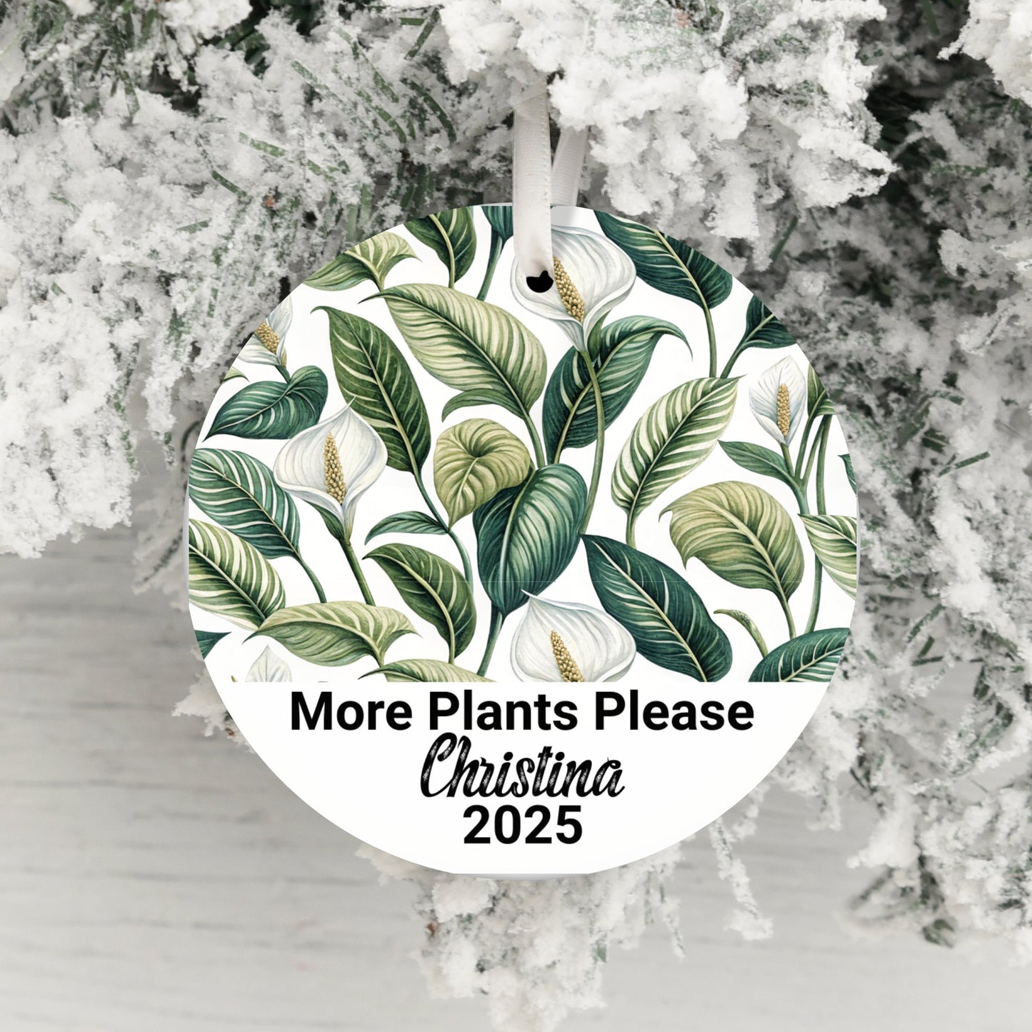 More Plants Please Personalized Ornament product